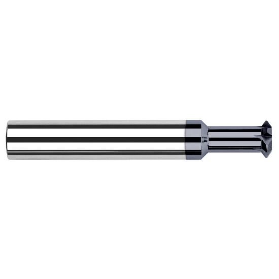 Picture of Harvey Tool 45812-C3 3/16 D x 90 DEG x .005 R DASC, AlTiNChamfer Mill Carbide AlTiN Single End Cham Mill
